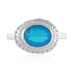 Äthiopischer Blauer Opal-Silberring