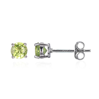 Peridot-Silberohrringe
