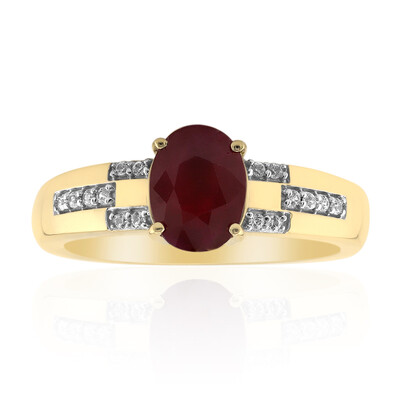 Burmesischer Rubin-Goldring