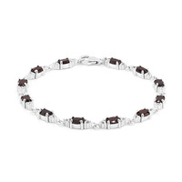 Granat-Silberarmband