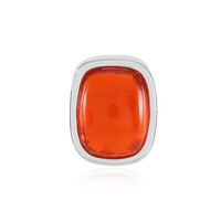 Äthiopischer Roter Opal-Silberanhänger