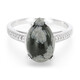 Schneeflocken-Obsidian-Silberring