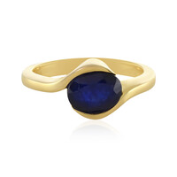 Blauer Madagaskar-Saphir-Silberring
