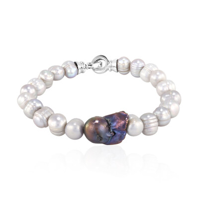 Süßwasserzuchtperlen-Silberarmband (TPC)