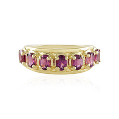 Magenta-Granat-Silberring