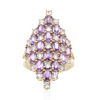 Purpurfarbener Ceylon-Saphir-Goldring