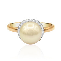 Goldene Südseeperlen-Goldring (TPC)