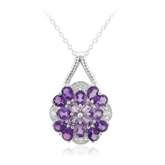 Amethyst-Silberhalskette