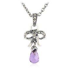 Amethyst-Silberhalskette