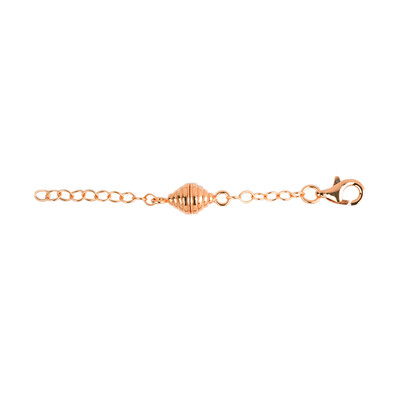 Silber-Magnetverschluss - 1,7 g - 6 cm - rosévergoldet