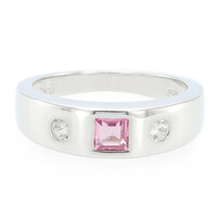 Padparadscha-Saphir-Silberring