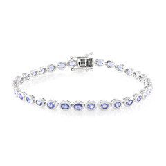 Tansanit-Silberarmband