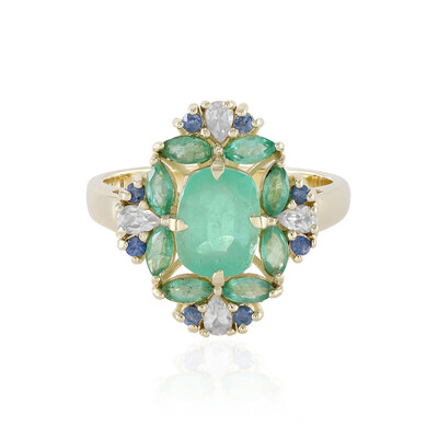 Russischer Smaragd-Goldring (Adela Gold)