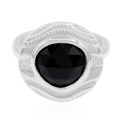 Schwarzer Onyx-Silberring