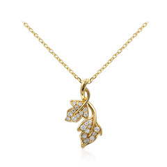 SI2 (H) Brillant-Goldhalskette (Smithsonian)