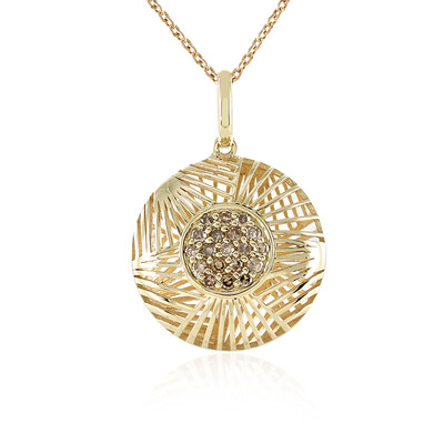 I1 Schokoladen-Diamant-Goldhalskette (Ornaments by de Melo)