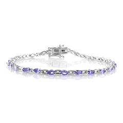 Tansanit-Silberarmband