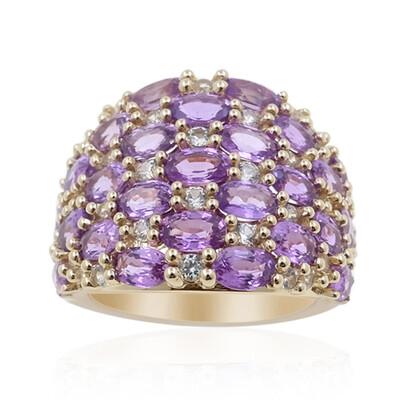 Purpurfarbener Ceylon-Saphir-Goldring