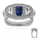 Nepalesischer Kyanit-Silberring (Dallas Prince Designs)
