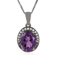 Amethyst-Silberhalskette