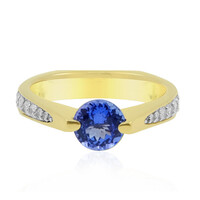 AAA-Tansanit-Goldring (de Melo)