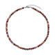 Roter Gu Jiao-Achat-Silberhalskette