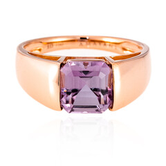 Pinkfarbener Diaspor-Goldring (AMAYANI)