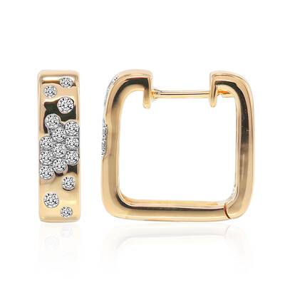 SI1 (G) Brillant-Goldohrringe (Annette)
