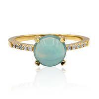 Äthiopischer Blauer Opal-Silberring