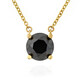 Schwarzer Diamant-Goldcollier (de Melo)