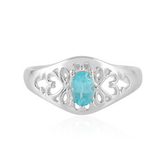 Blauer Apatit-Silberring