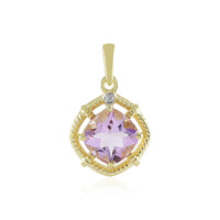 Lavendel-Amethyst-Silberanhänger