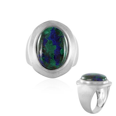 Azurit-Silberring (MONOSONO COLLECTION)