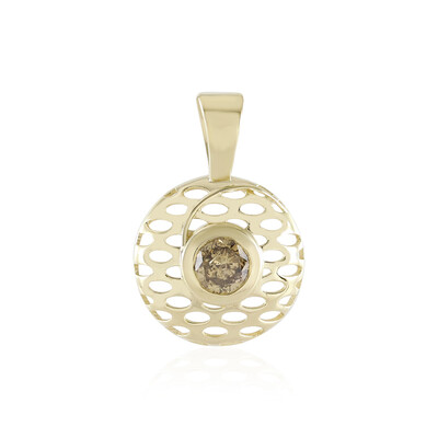 I2 Champagner-Brillant-Goldanhänger (Ornaments by de Melo)
