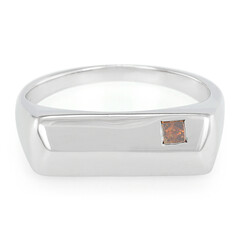 Fancy-Diamant-Silberring