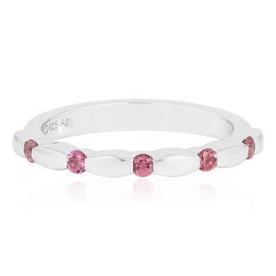 Pinkfarbener Turmalin-Silberring