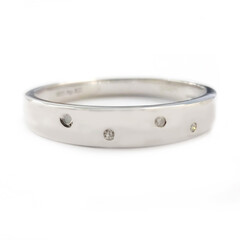 Diamant-Silberring