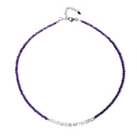 Amethyst-Silberhalskette