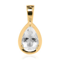 Mexikanischer Hyalith-Opal-Goldanhänger