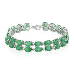 Sambia-Smaragd-Silberarmband