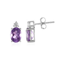 Amethyst-Silberohrringe