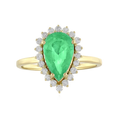 Äthiopischer Smaragd-Goldring (AMAYANI)
