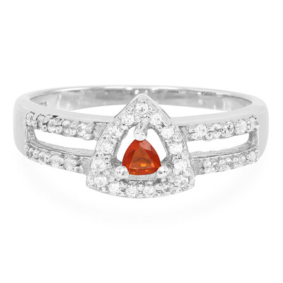 Mexikanischer Feueropal-Silberring