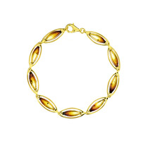 Baltischer Bernstein-Silberarmband
