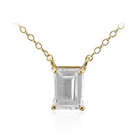Weißer Topas-Silbercollier