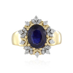 Blauer Madagaskar-Saphir-Silberring