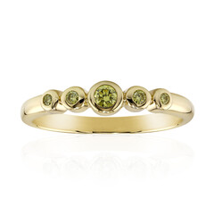 Gelber VS1 Brillant-Goldring