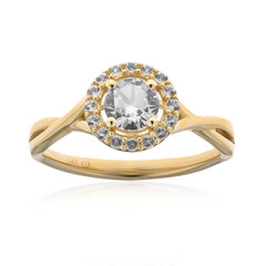 Weißer Saphir-Goldring (CIRARI)