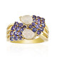 Regenbogen-Mondstein-Goldring (Adela Gold)
