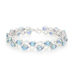 Mondschein-Topas-Silberarmband